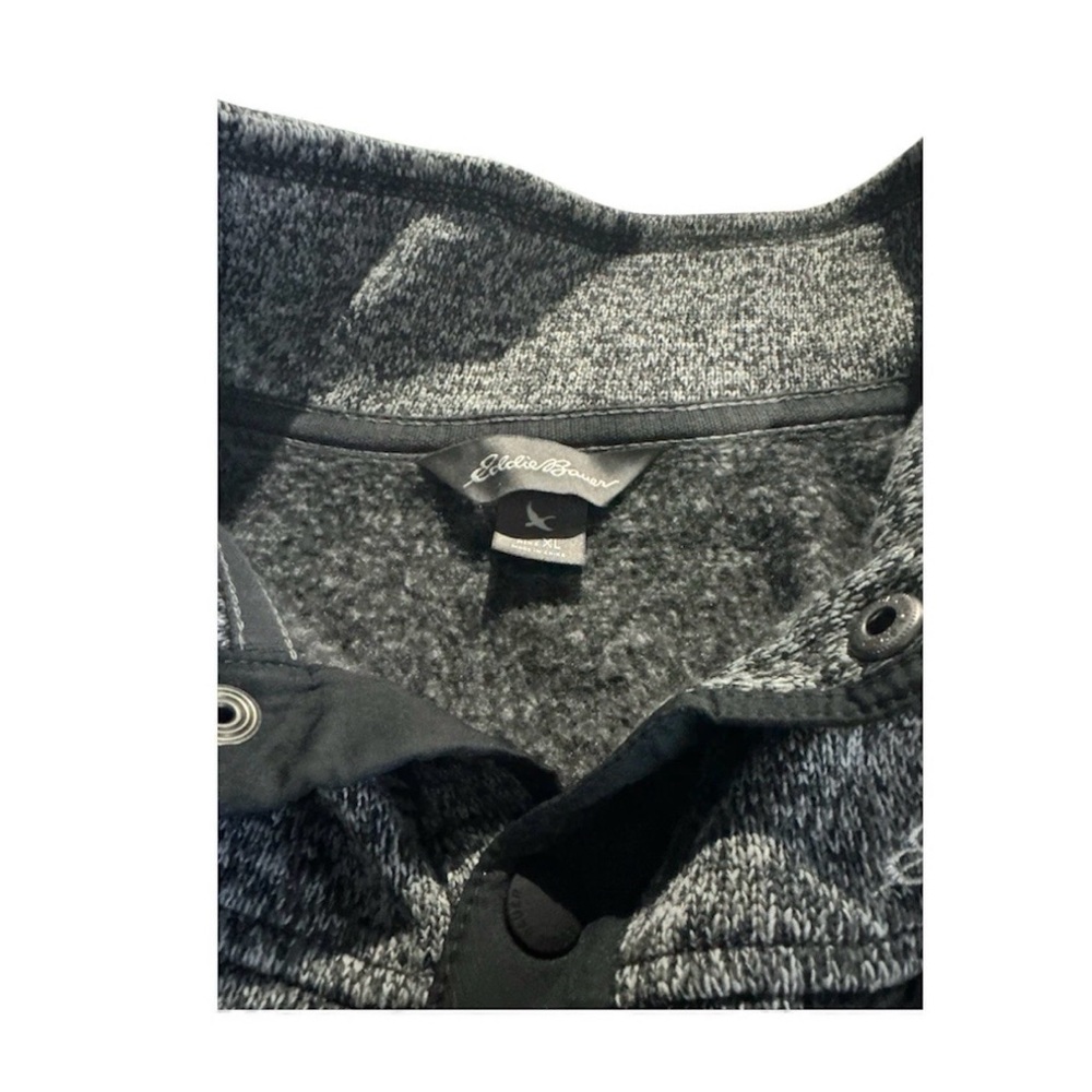 Eddie Bauer Men's Radiator Fleece 1/4 Zip Pullover Gray XL - Picture 3 of 3